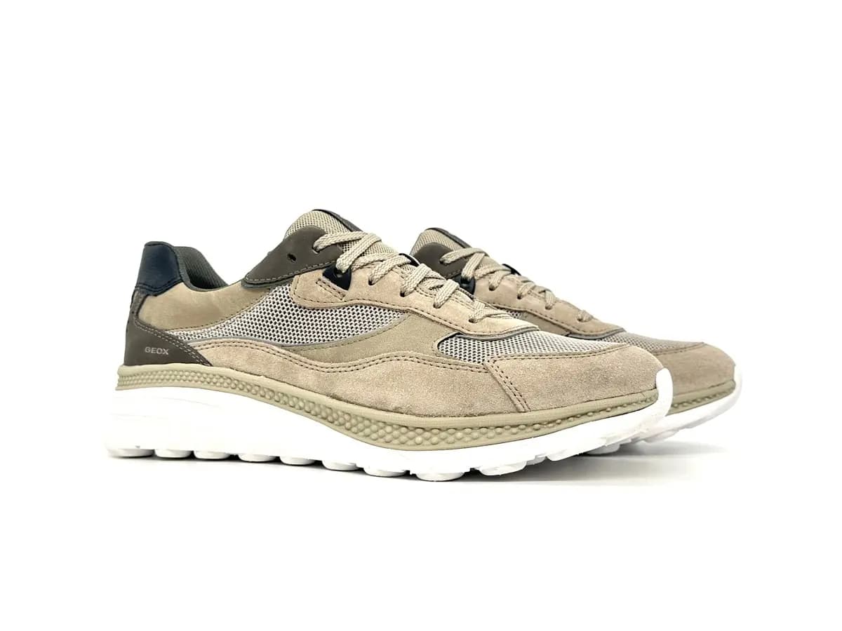 Geox sneaker uomo Spherica sand comfort ammortizzato traspirante