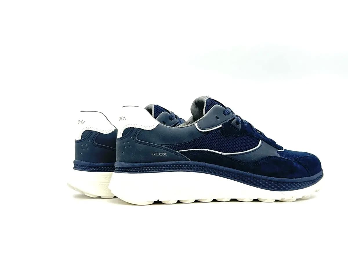 Geox sneaker uomo Spherica Actif X1 blu comfort ammortizzato traspirante - 2