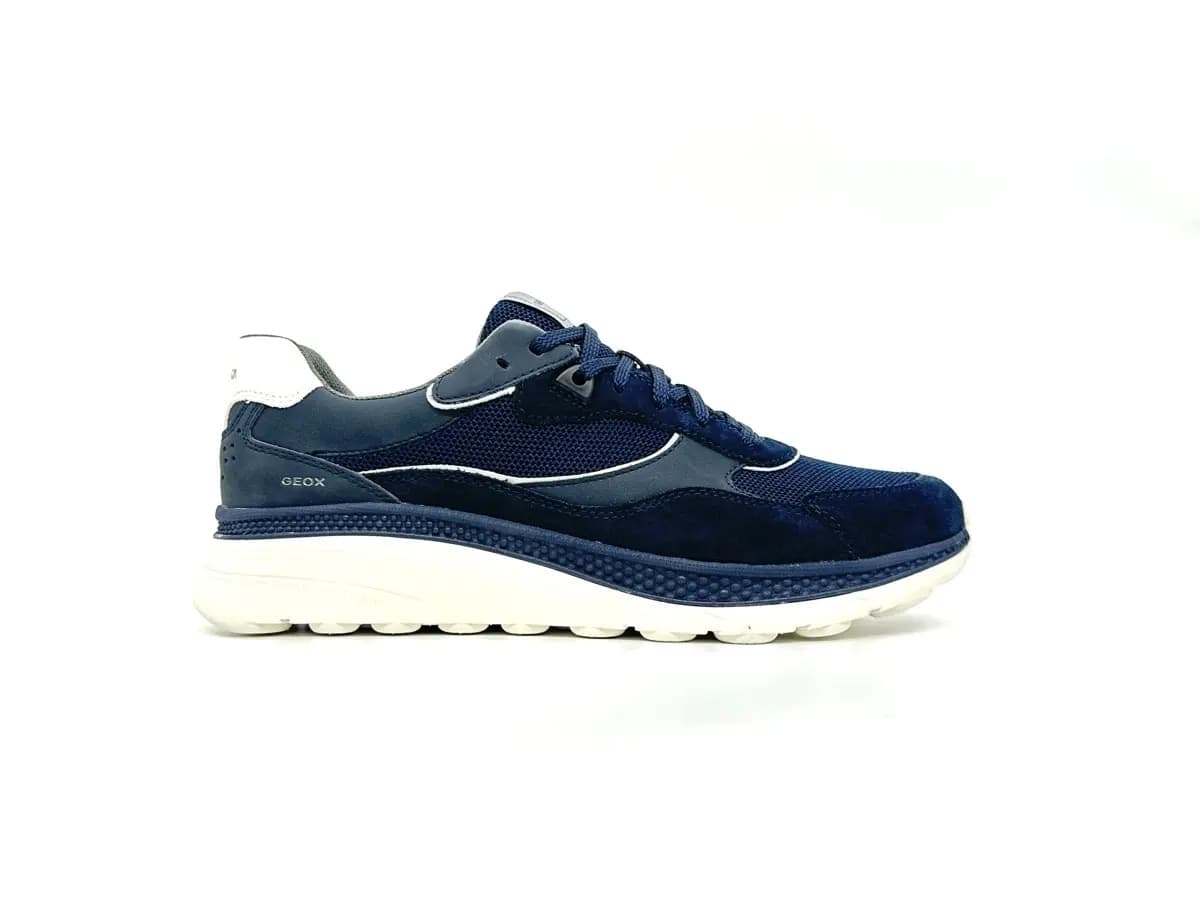 Geox sneaker uomo Spherica Actif X1 blu comfort ammortizzato traspirante - 4