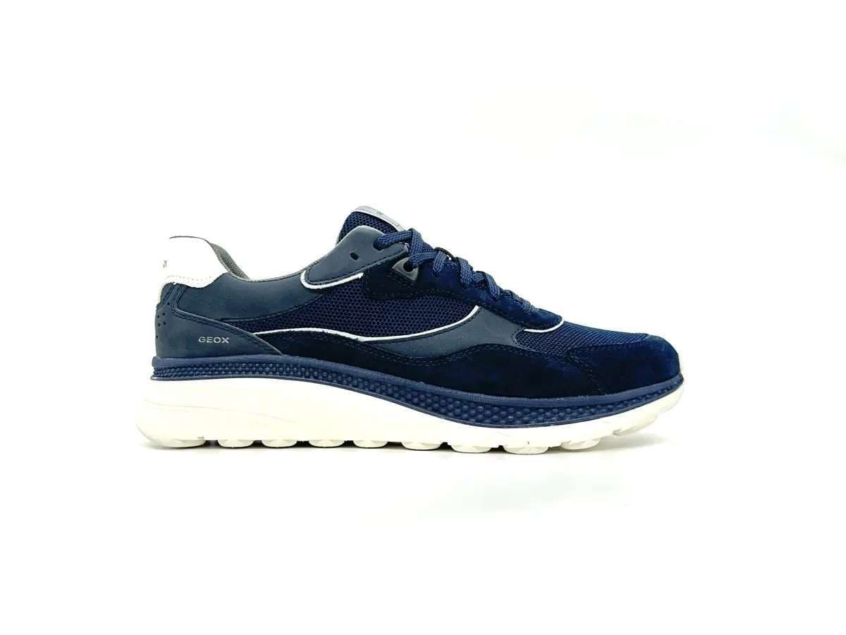 Geox sneaker uomo Spherica Actif X1 blu comfort ammortizzato traspirante - 4