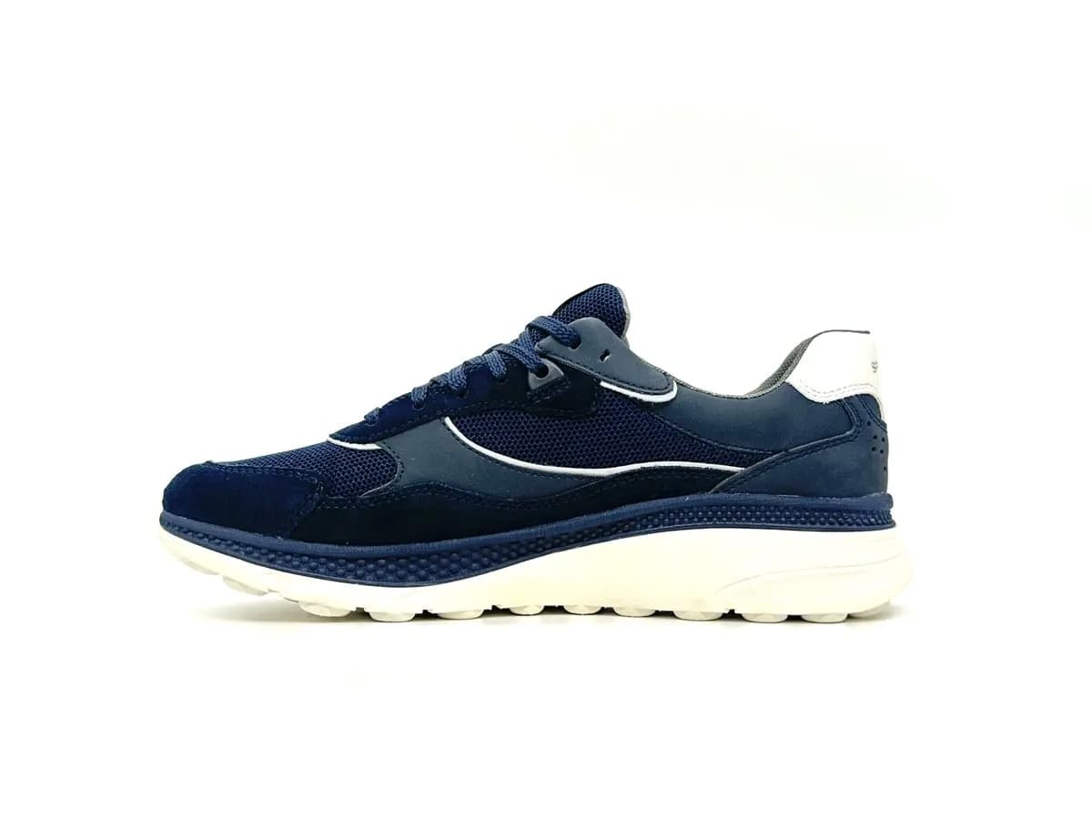 Geox sneaker uomo Spherica Actif X1 blu comfort ammortizzato traspirante - 5