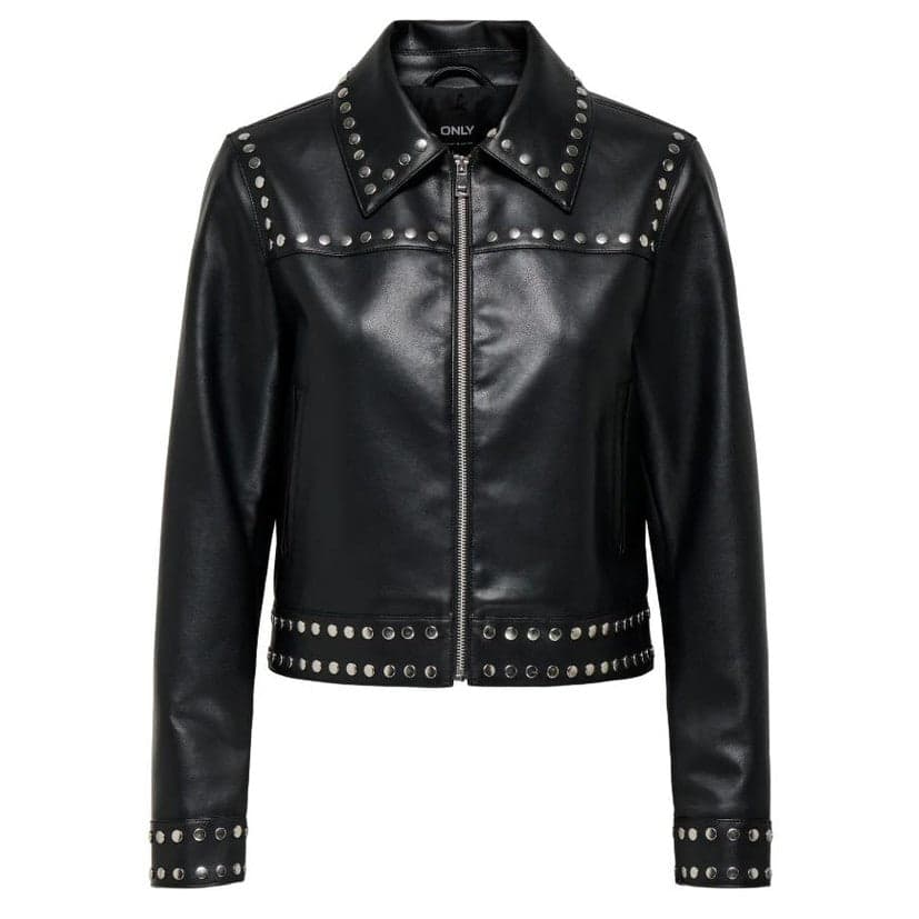 Giacca Only Maxime Faux LTHR JKT Black - 3