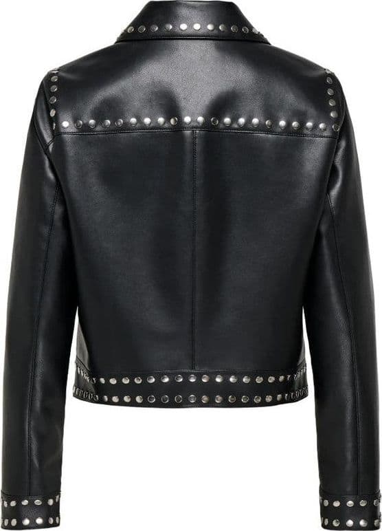 Giacca Only Maxime Faux LTHR JKT Black - 2