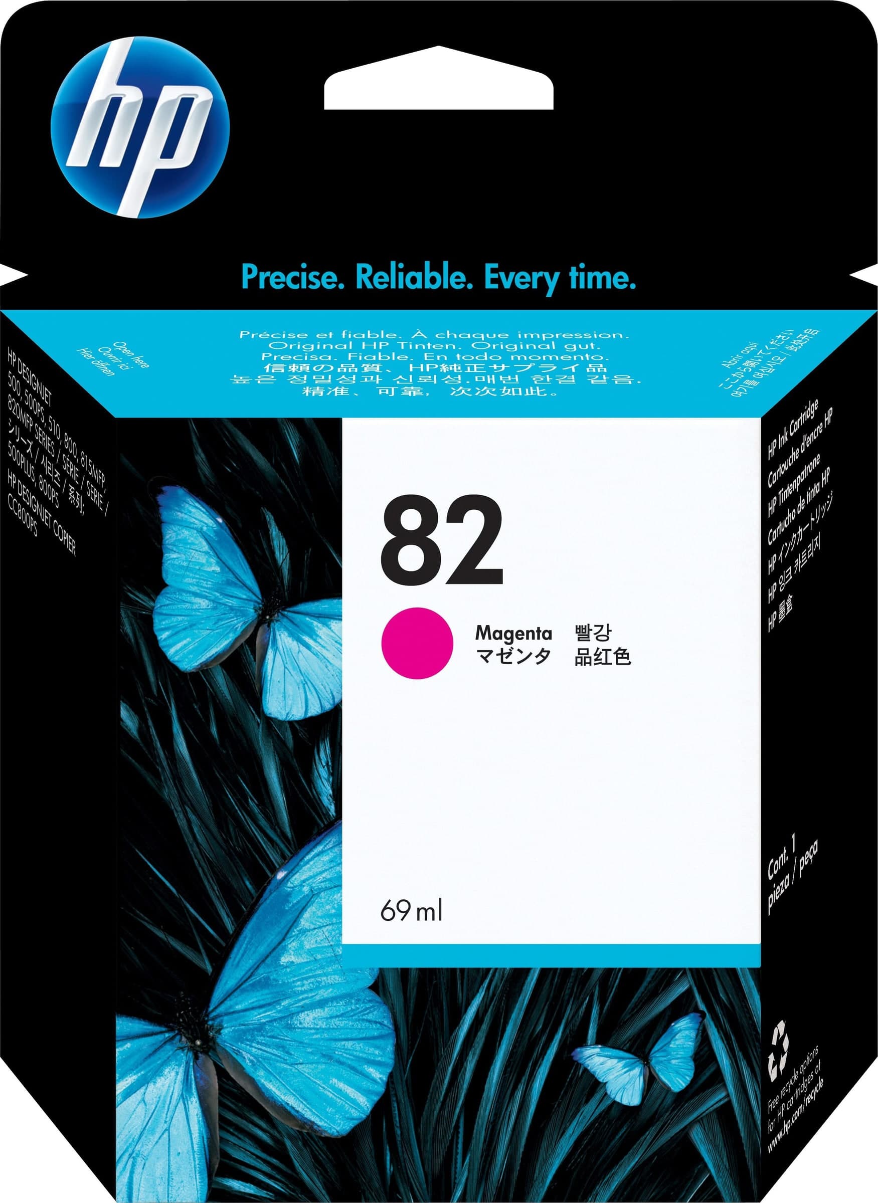 Magente 69ML Compatibile  HP 500 PLUS CC 800 PS 815MFP 82