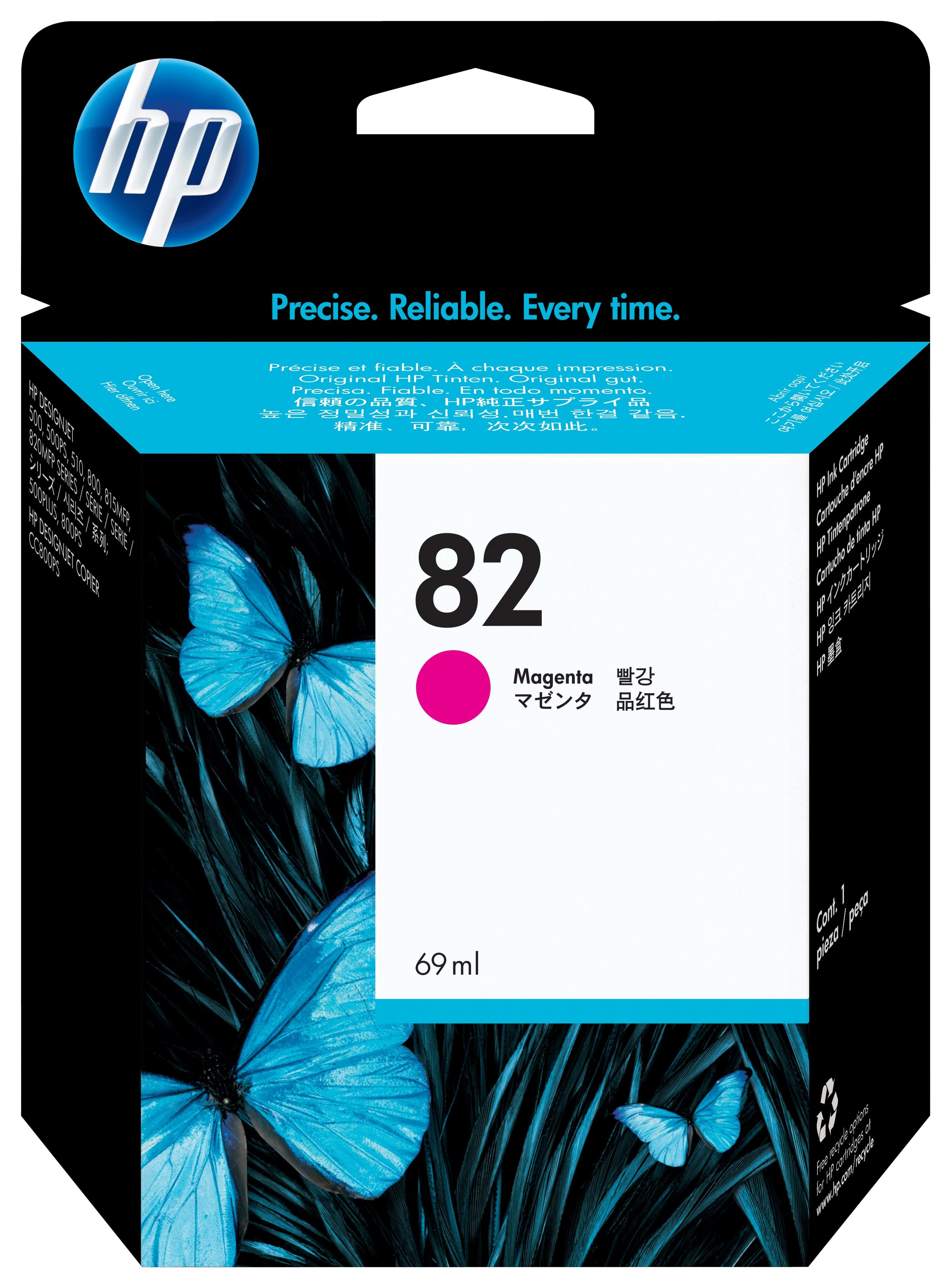 Magente 69ML Compatibile  HP 500 PLUS CC 800 PS 815MFP 82 - 1