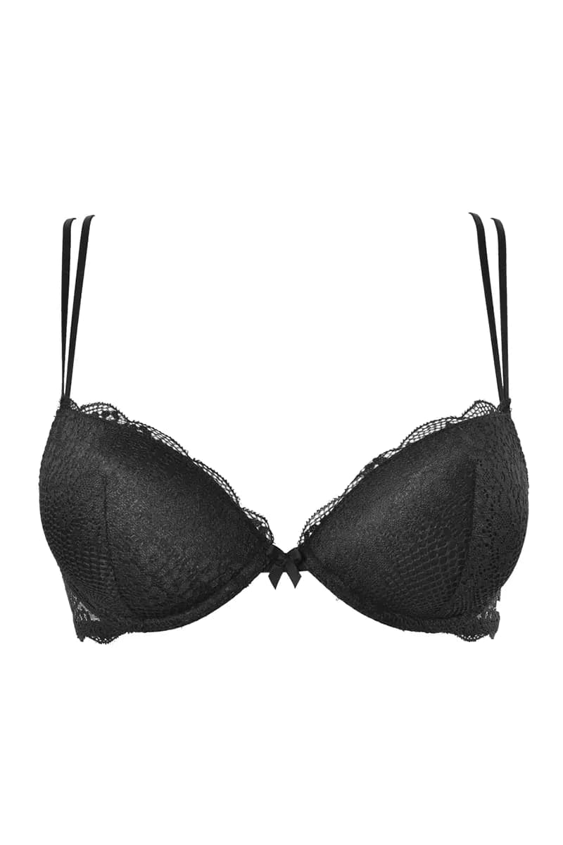 VERDISSIMA | Push-up imbottito estraibile ferretto Lace Animalier - 4