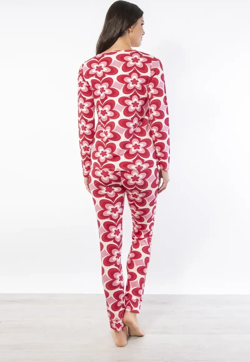 VERDISSIMA | Pigiama maglia serafino e pantalone polsini - 2