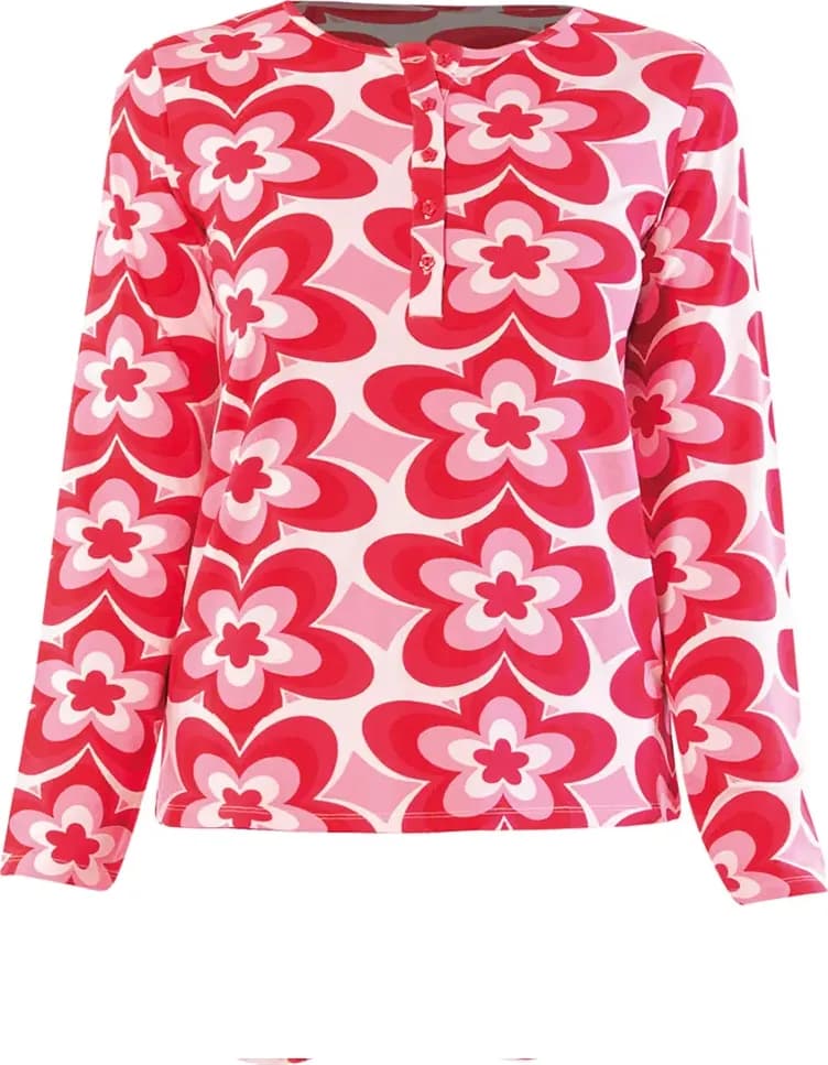 VERDISSIMA | Pigiama maglia serafino e pantalone polsini - 3