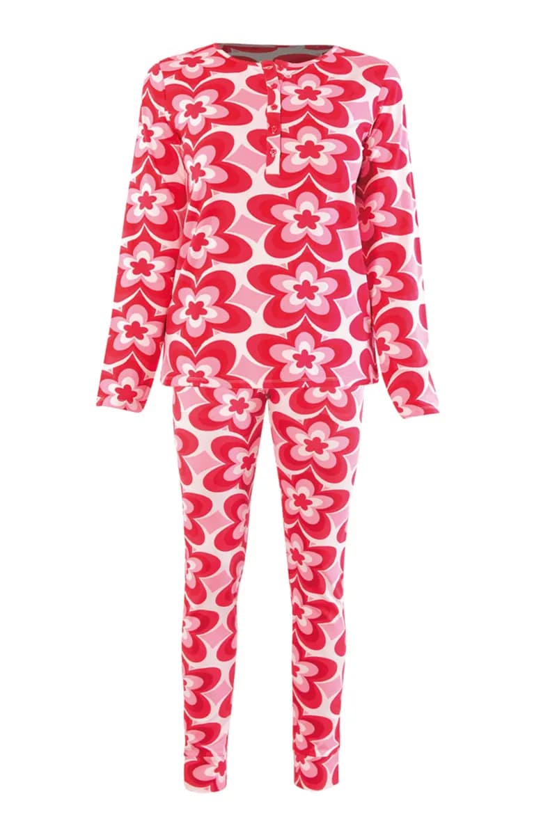 VERDISSIMA | Pigiama maglia serafino e pantalone polsini - 5