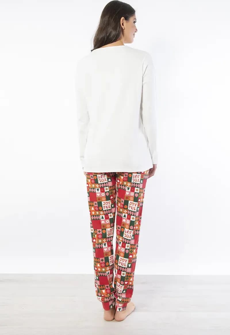 VERDISSIMA | Pigiama maglia girocollo e pantalone polsini - 2