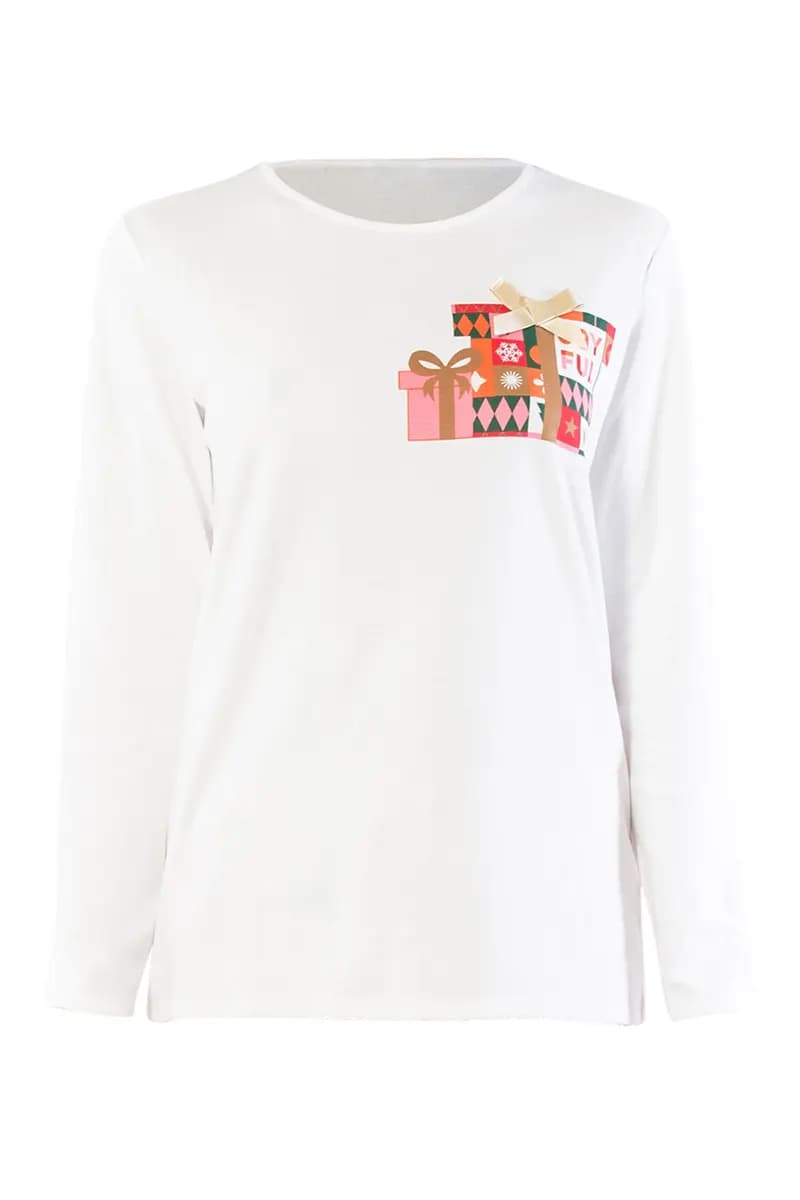 VERDISSIMA | Pigiama maglia girocollo e pantalone polsini - 4