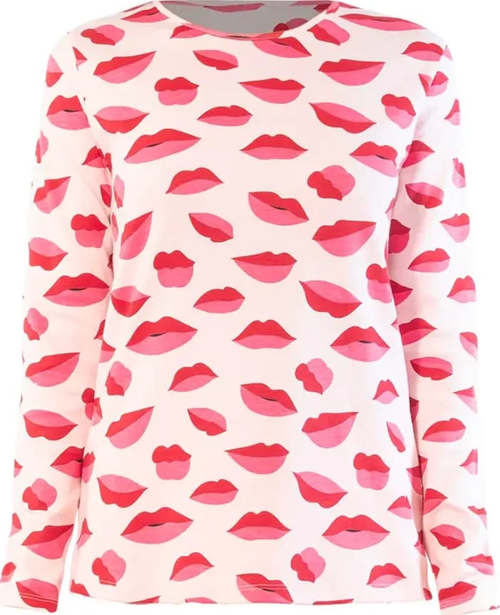 VERDISSIMA | Pigiama maglia girocollo e pantalone polsini Kisses - 3