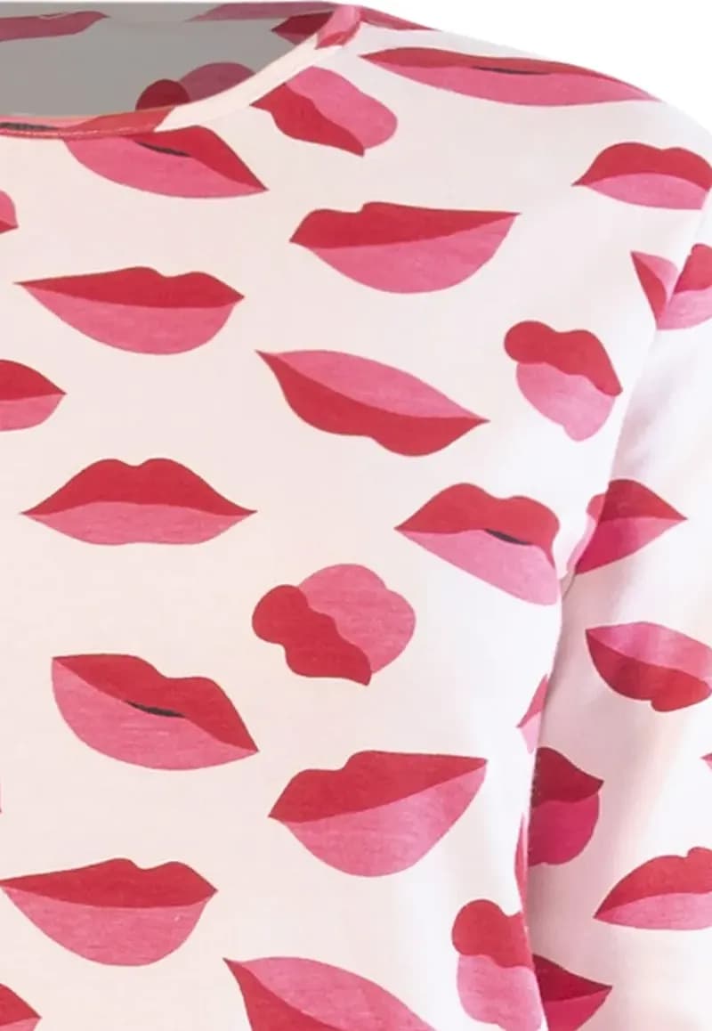 VERDISSIMA | Pigiama maglia girocollo e pantalone polsini Kisses - 4