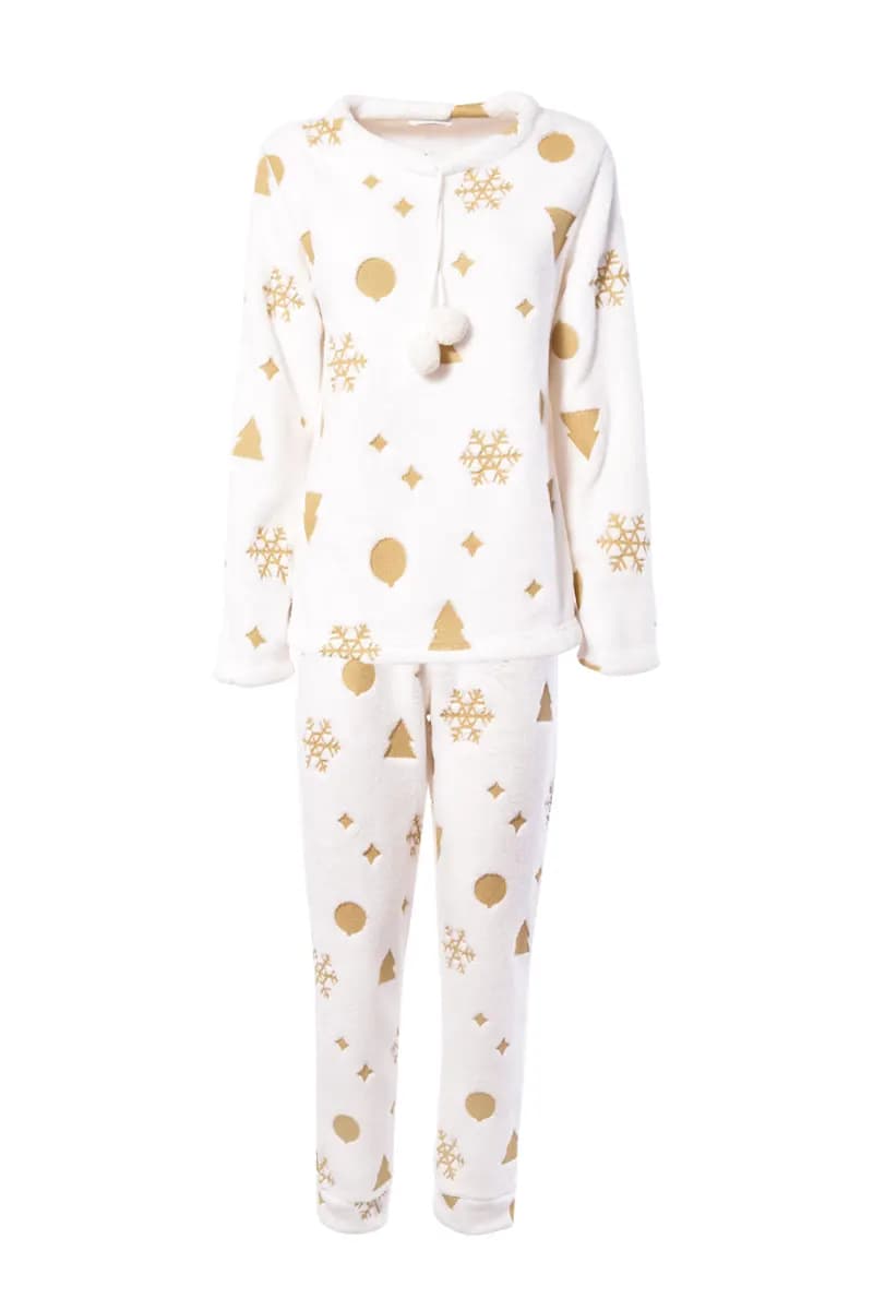 VERDISSIMA | Pigiama maglia girocollo e pantalone polsini Glitter Noel - 5