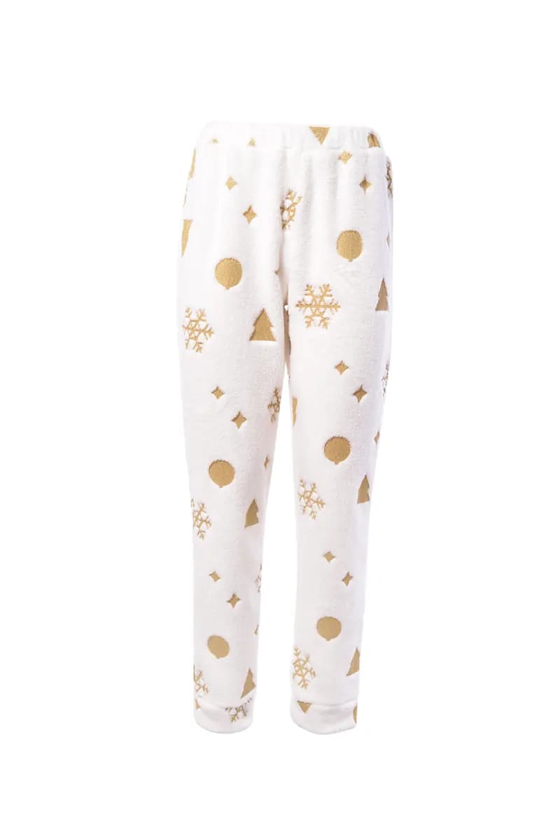 VERDISSIMA | Pigiama maglia girocollo e pantalone polsini Glitter Noel - 3