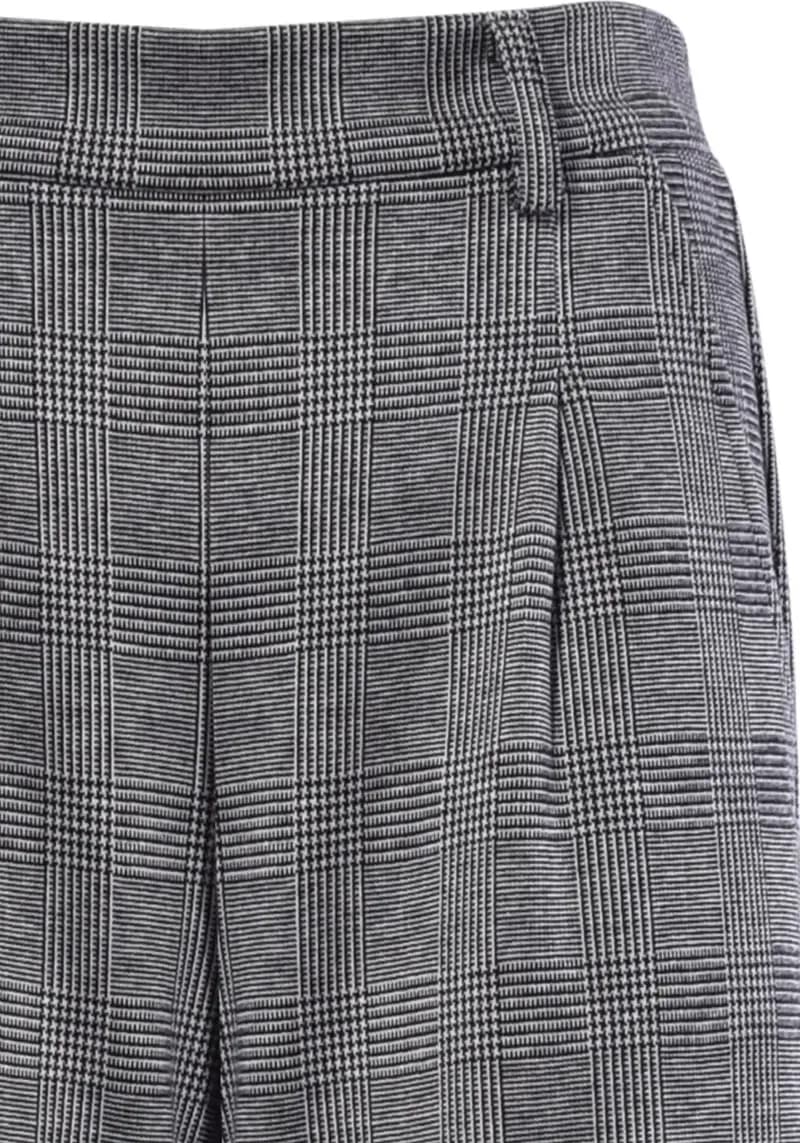 VERDISSIMA | Pantalone palazzo con tasche Maglieria Jacquard - 3