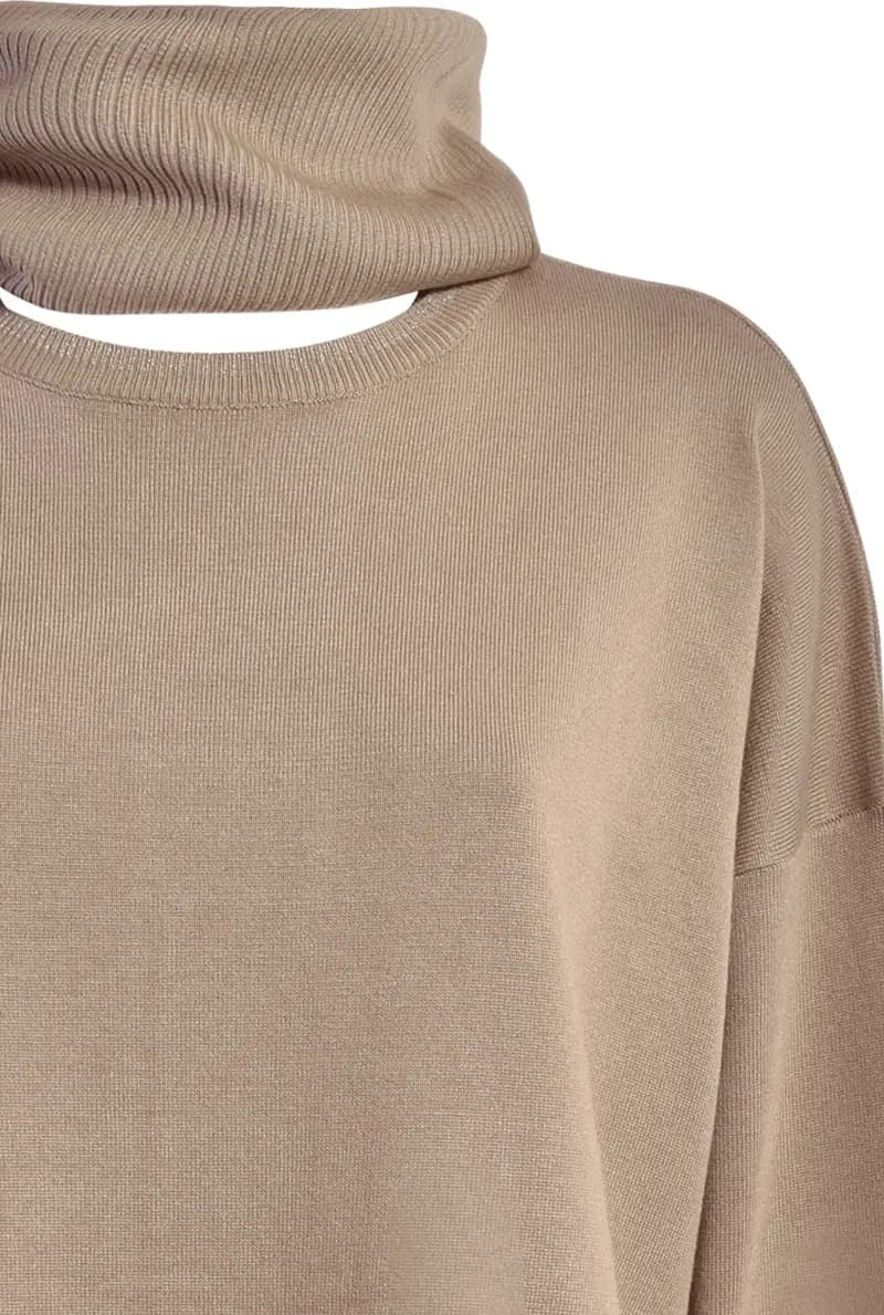 VERDISSIMA | Maglia con collo removibile Maglia Rasata - 3