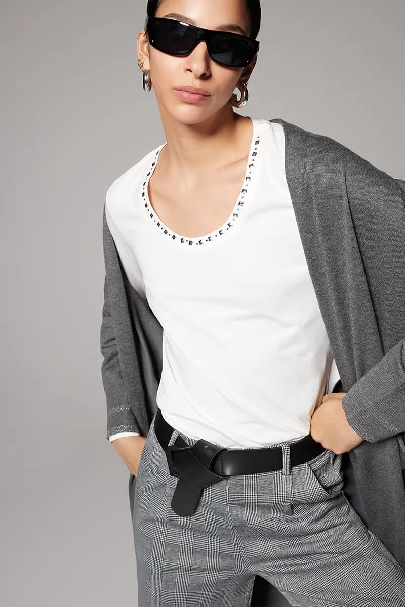 VERDISSIMA | Cardigan lungo con tasche Maglia Rasata - 2