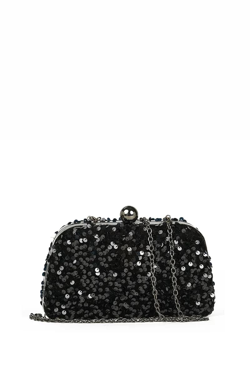 VERDE FASHION | Pochette modello clutch con paillettes - 1