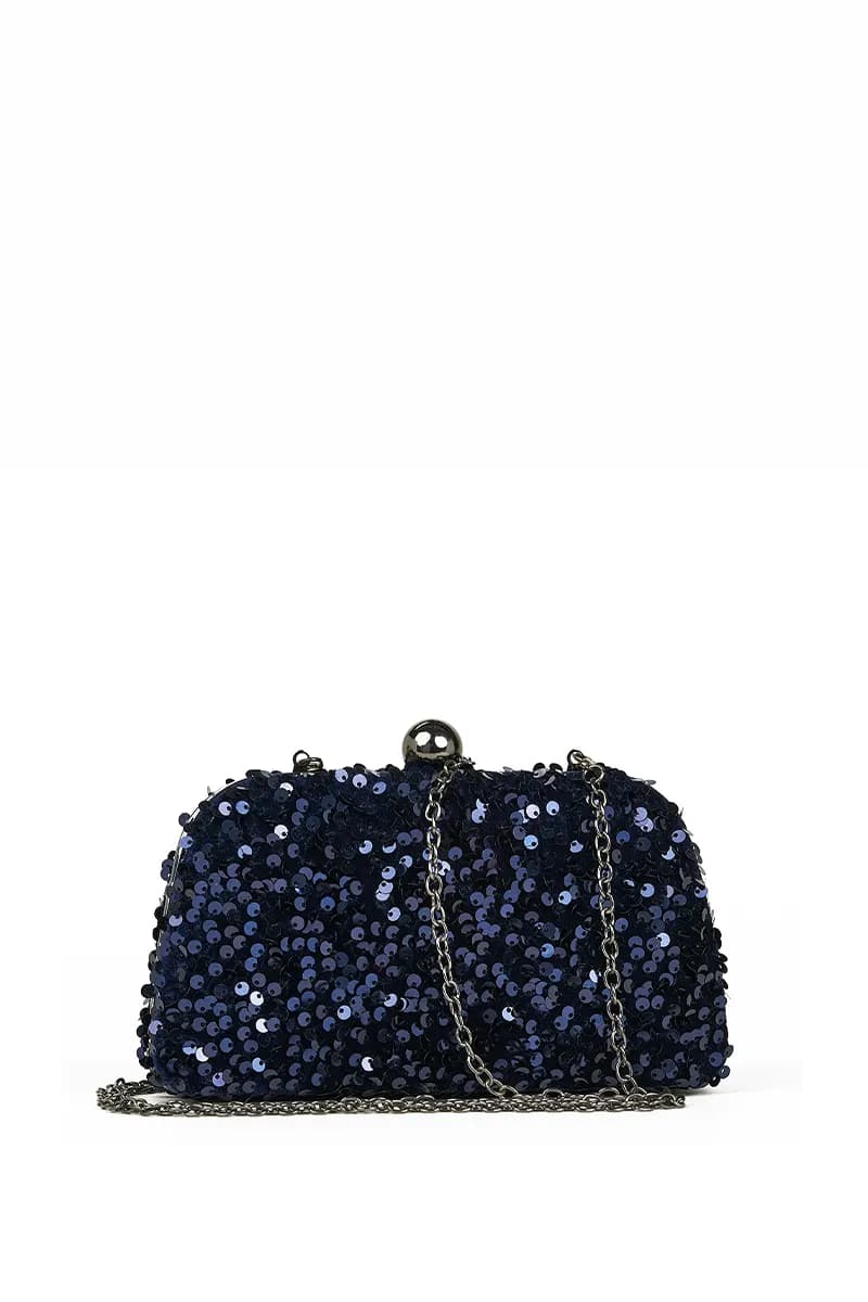 VERDE FASHION | Pochette modello clutch con paillettes - 15