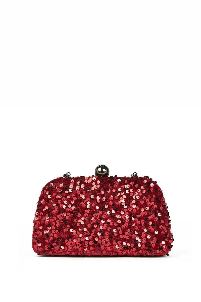 VERDE FASHION | Pochette modello clutch con paillettes - 11