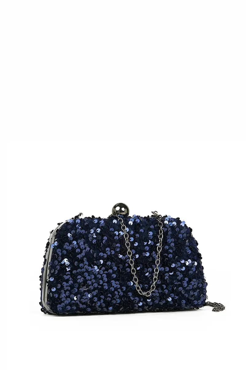 VERDE FASHION | Pochette modello clutch con paillettes - 4