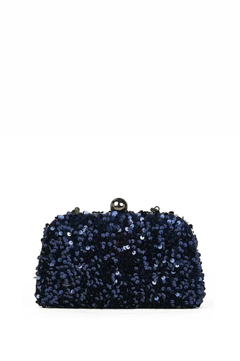 VERDE FASHION | Pochette modello clutch con paillettes - 5