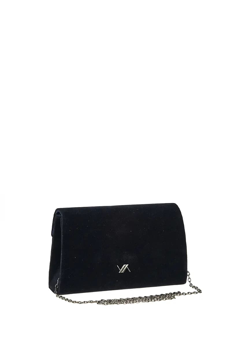 VERDE FASHION | Pochette scamosciata con pattina - 6
