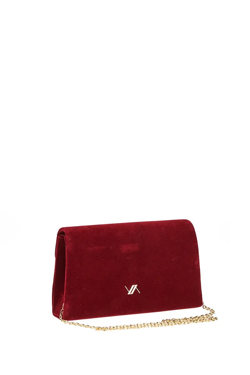 VERDE FASHION | Pochette scamosciata con pattina - 10