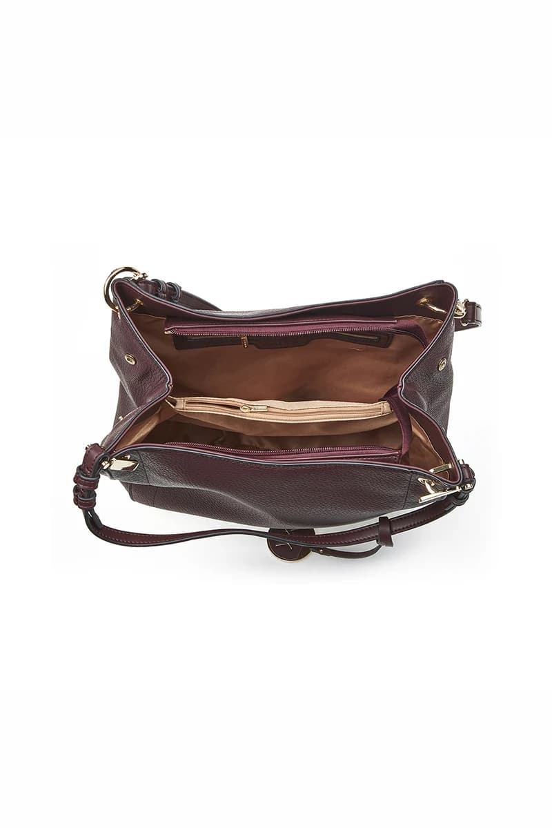 VERDE FASHION | Borsa a spalla morbida tre scomparti - 12