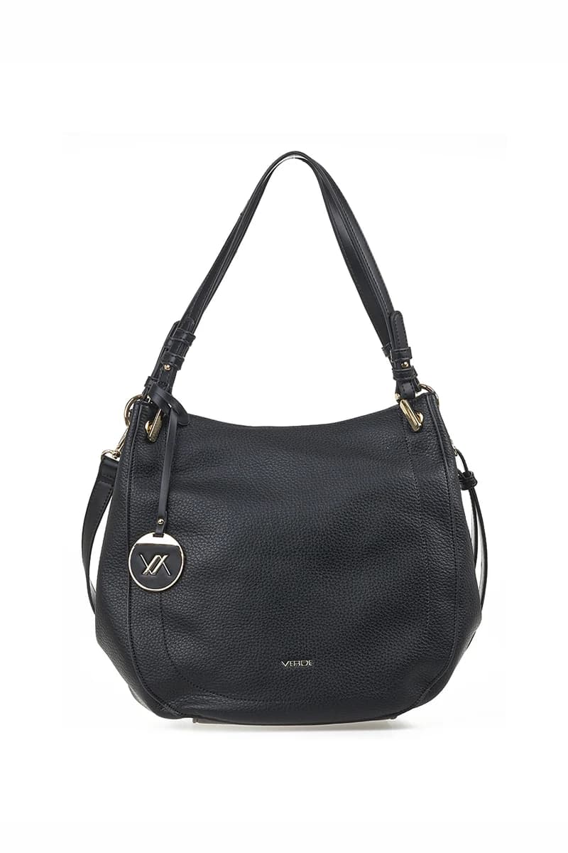 VERDE FASHION | Borsa a spalla morbida tre scomparti - 5