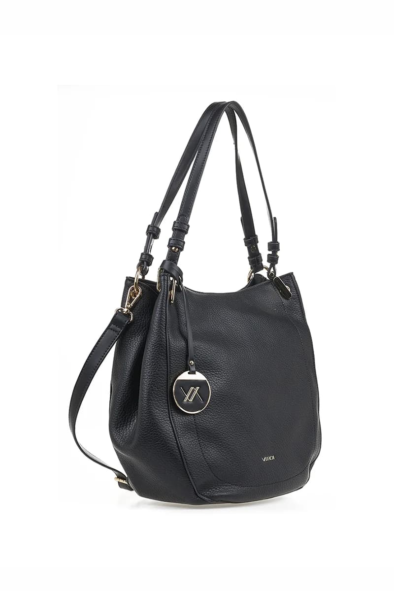 VERDE FASHION | Borsa a spalla morbida tre scomparti - 7