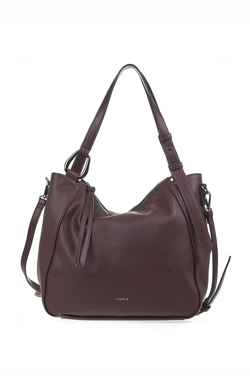 VERDE FASHION | Borsa a spalla morbida chiusura zip - 13
