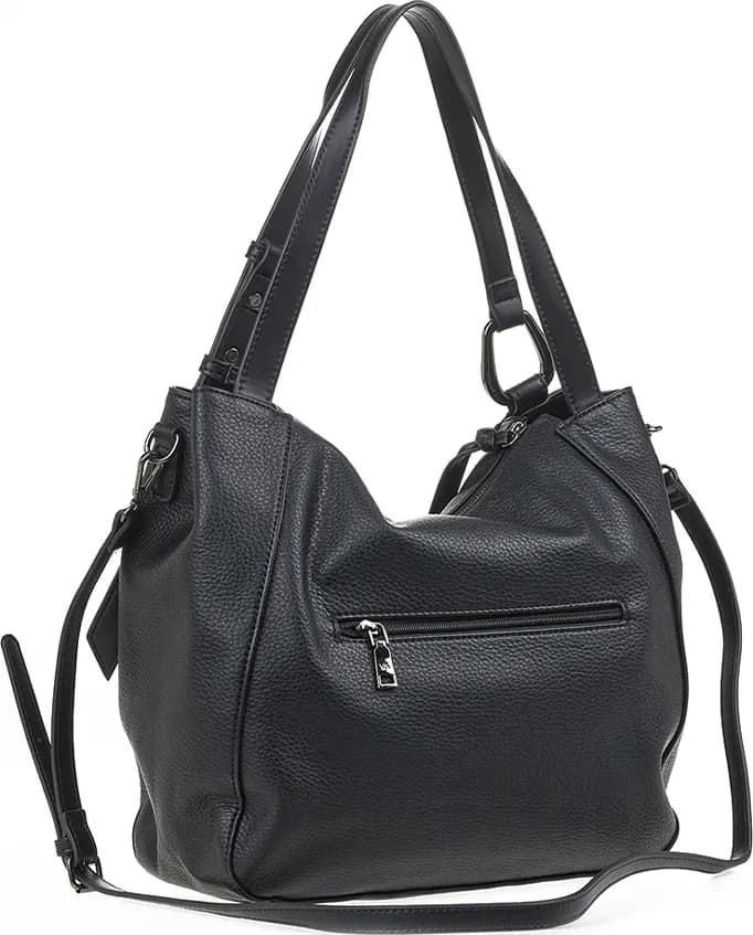 VERDE FASHION | Borsa a spalla morbida chiusura zip - 6