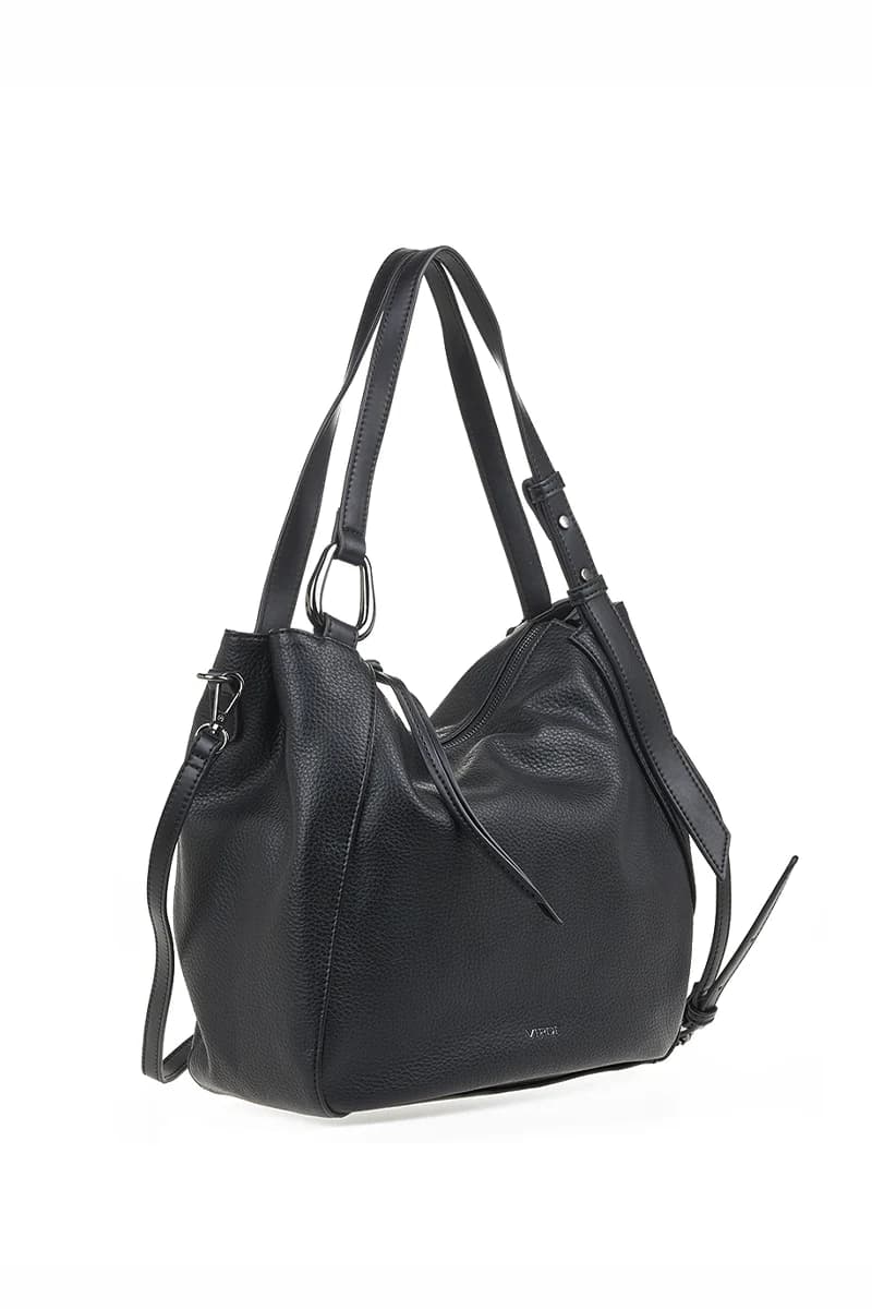 VERDE FASHION | Borsa a spalla morbida chiusura zip - 7