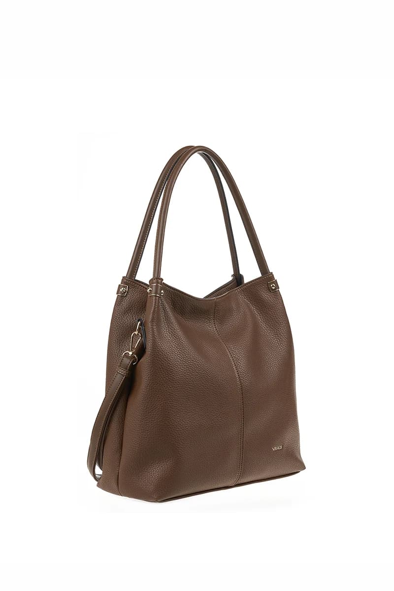 VERDE FASHION | Borsa a spalla morbida con zip - 3