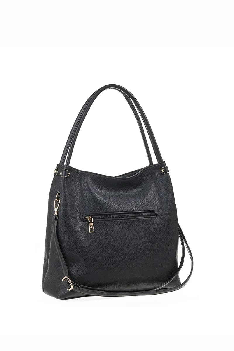 VERDE FASHION | Borsa a spalla morbida con zip - 6