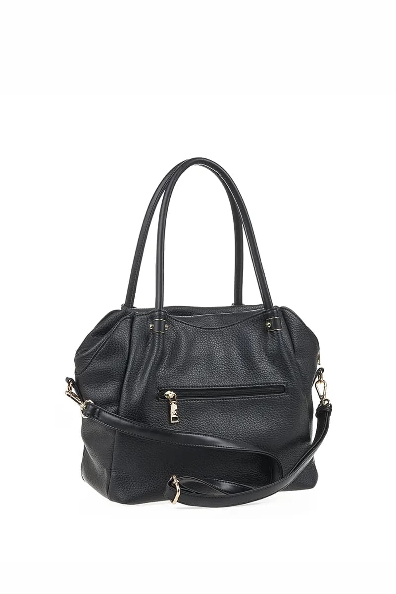VERDE FASHION | Borsa a spalla morbida con zip - 2