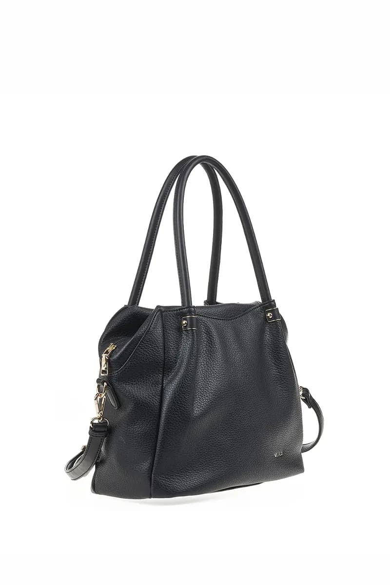 VERDE FASHION | Borsa a spalla morbida con zip - 3