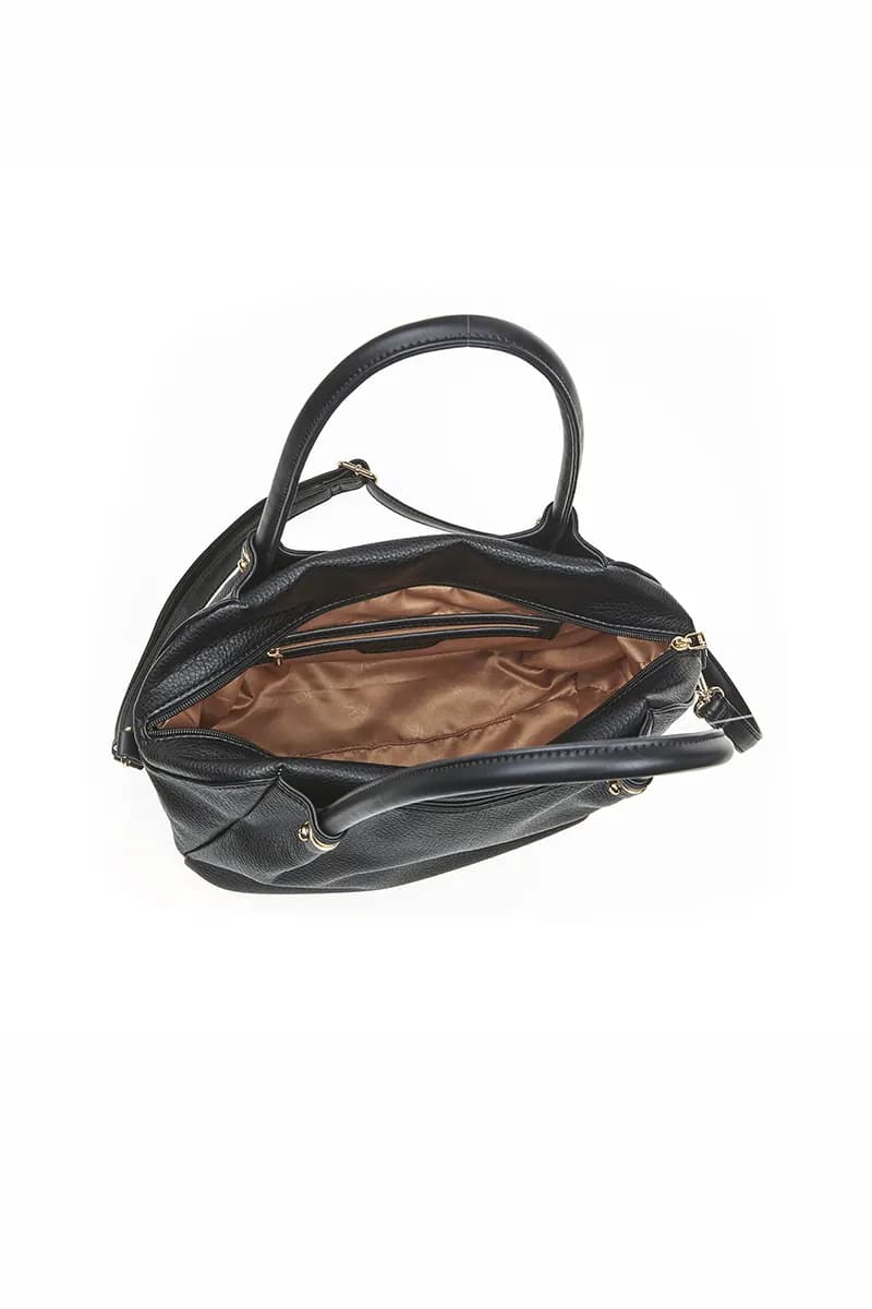 VERDE FASHION | Borsa a spalla morbida con zip - 4
