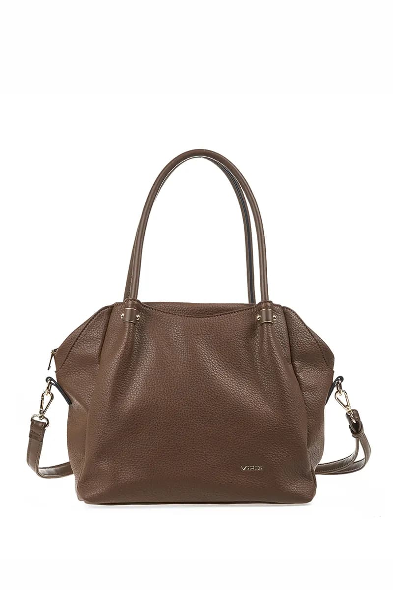 VERDE FASHION | Borsa a spalla morbida con zip - 5