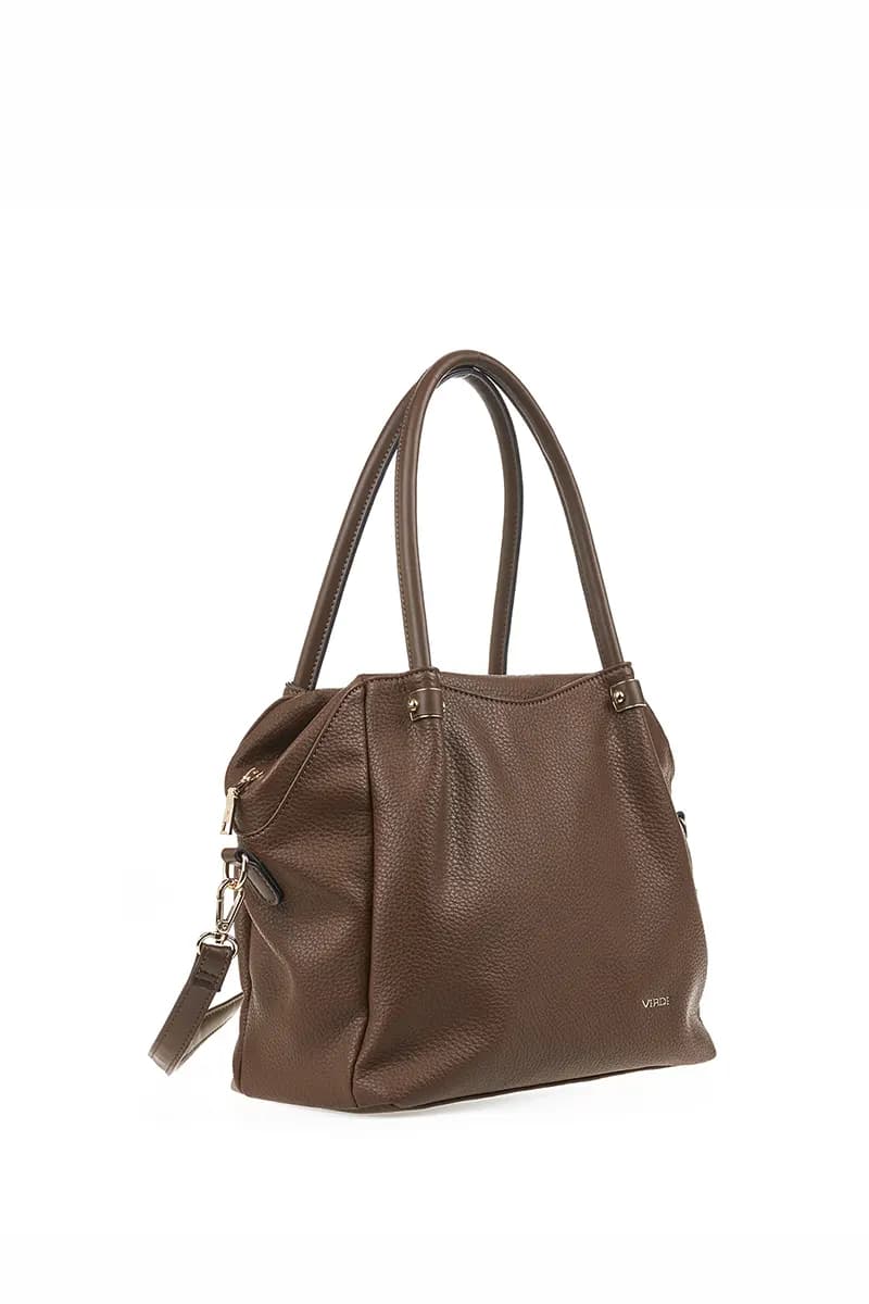 VERDE FASHION | Borsa a spalla morbida con zip - 7