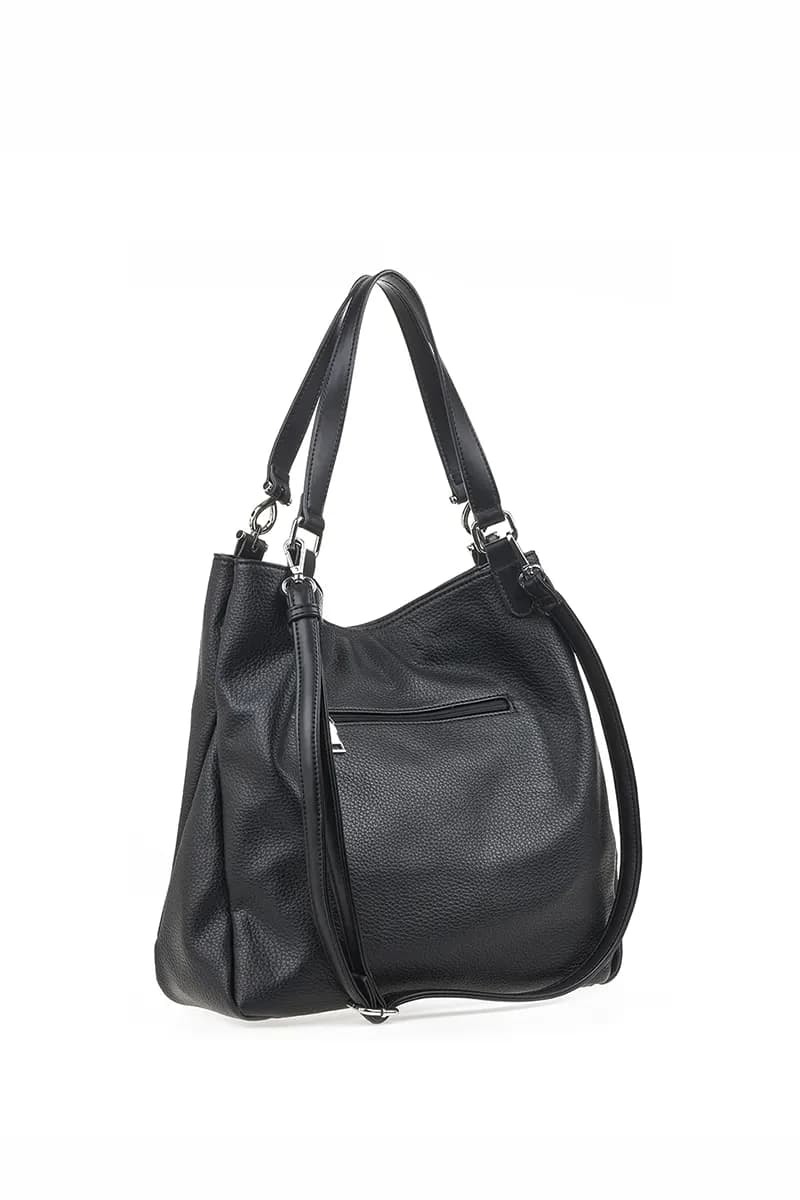 VERDE FASHION | Borsa a spalla morbida chiusura zip - 6