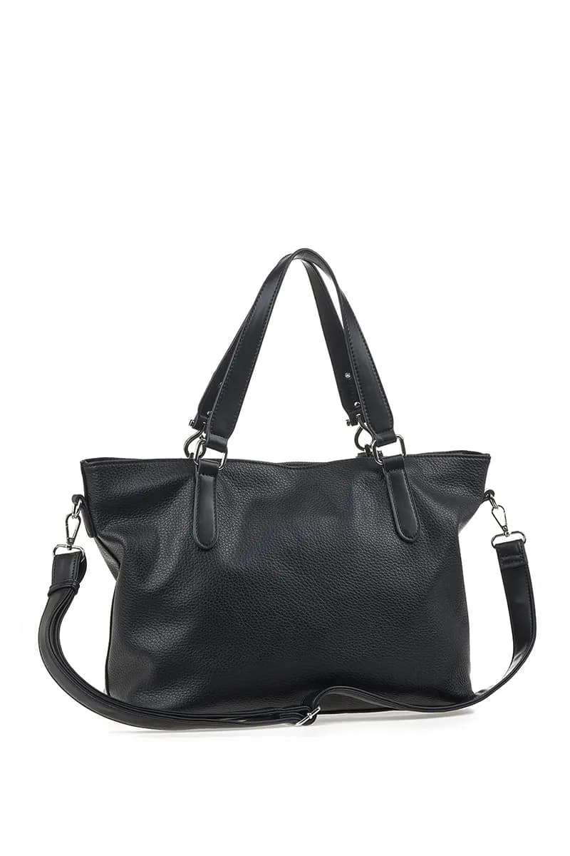 VERDE FASHION | Borsa a spalla morbida rettangolare con zip - 2