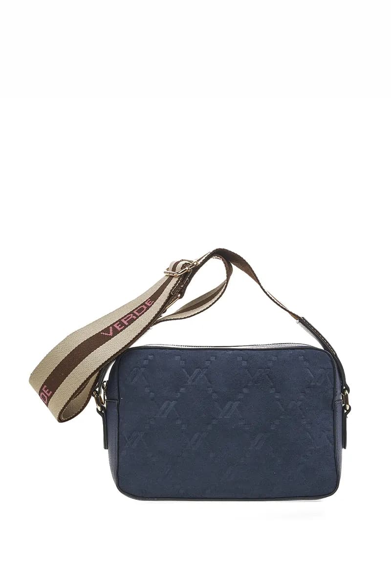 VERDE FASHION | Camera bag scamosciata con tracolla spessa - 5
