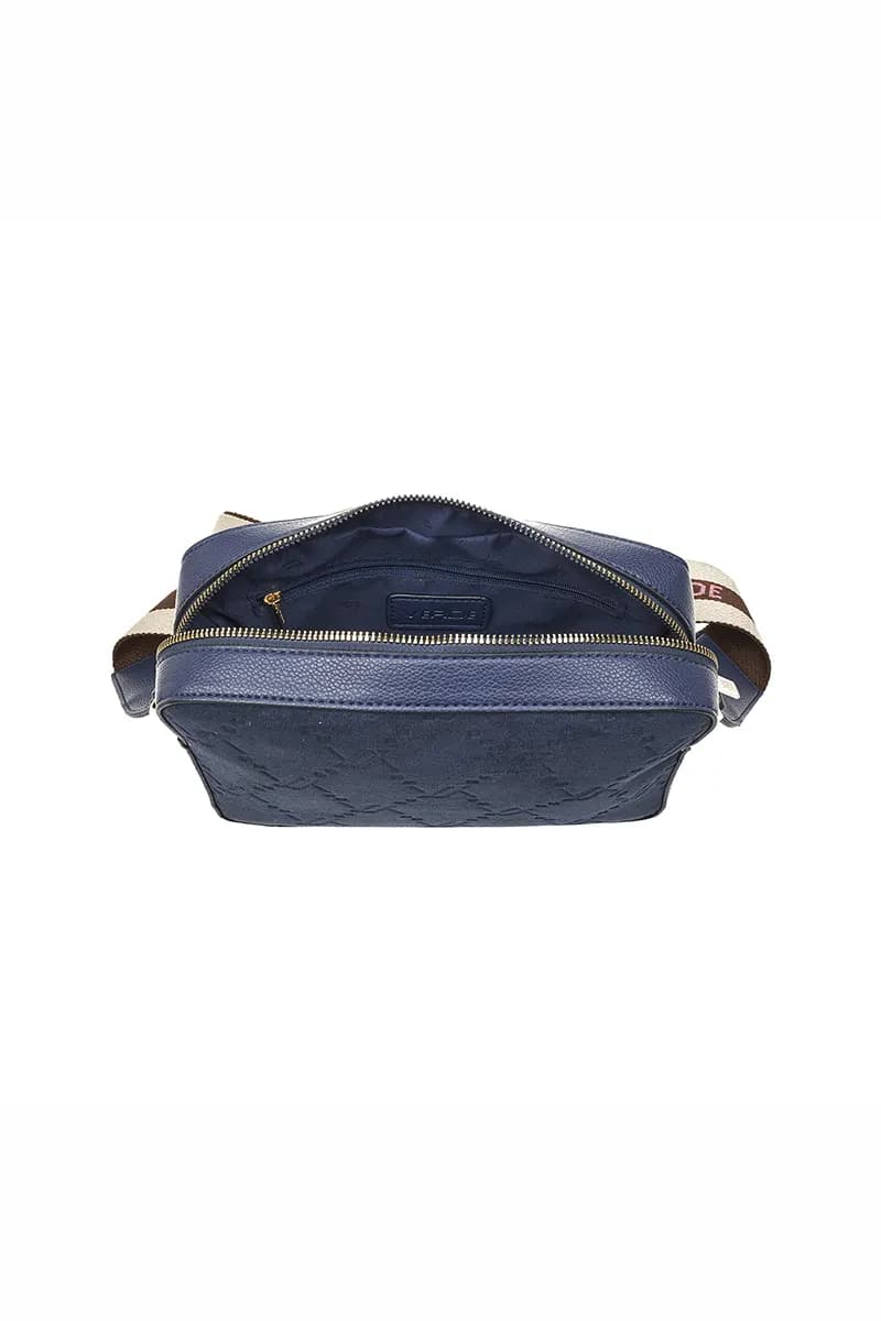 VERDE FASHION | Camera bag scamosciata con tracolla spessa - 4