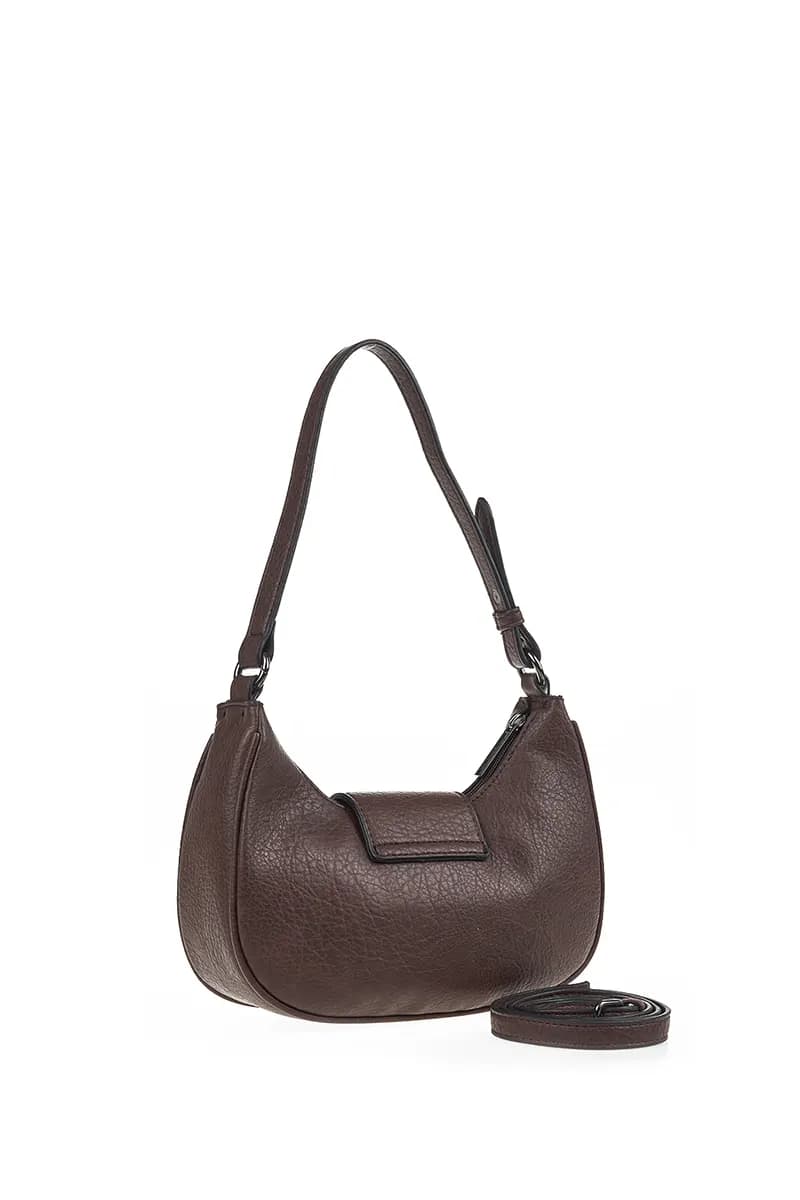 VERDE FASHION | Borsa hobo a spalla con fibbia - 2