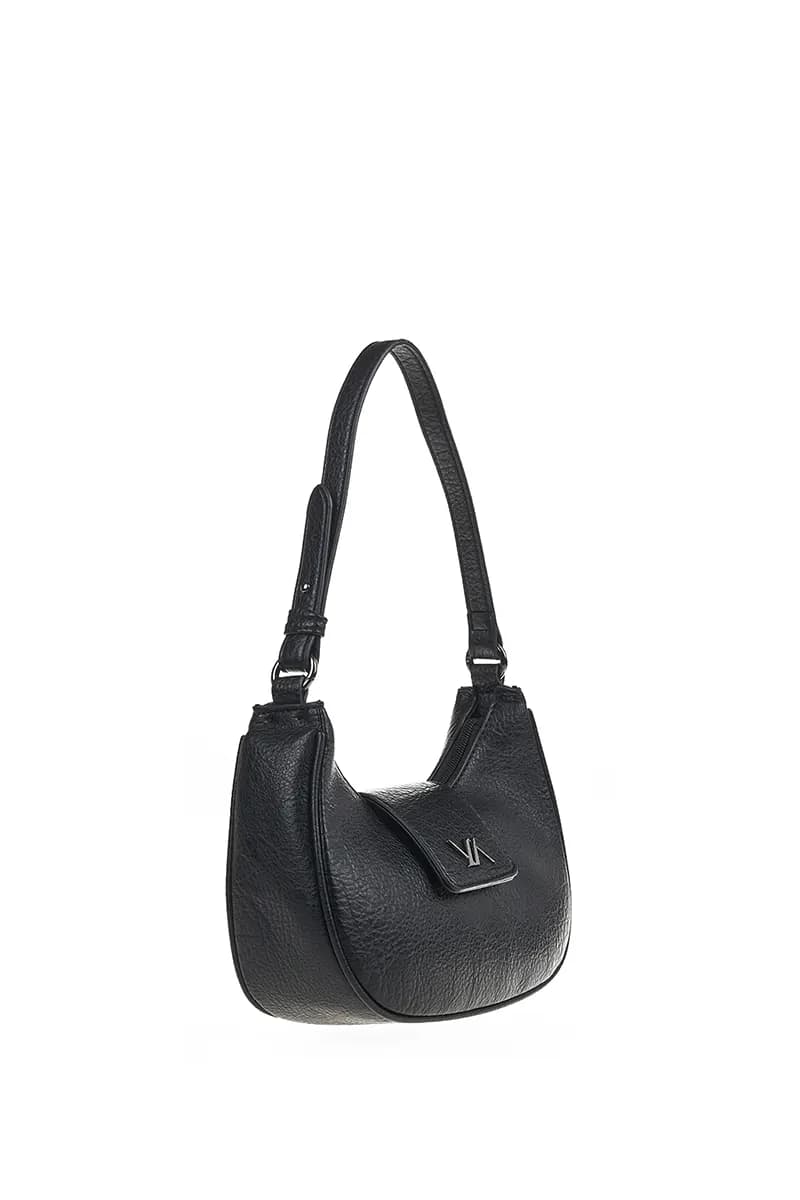 VERDE FASHION | Borsa hobo a spalla con fibbia - 7