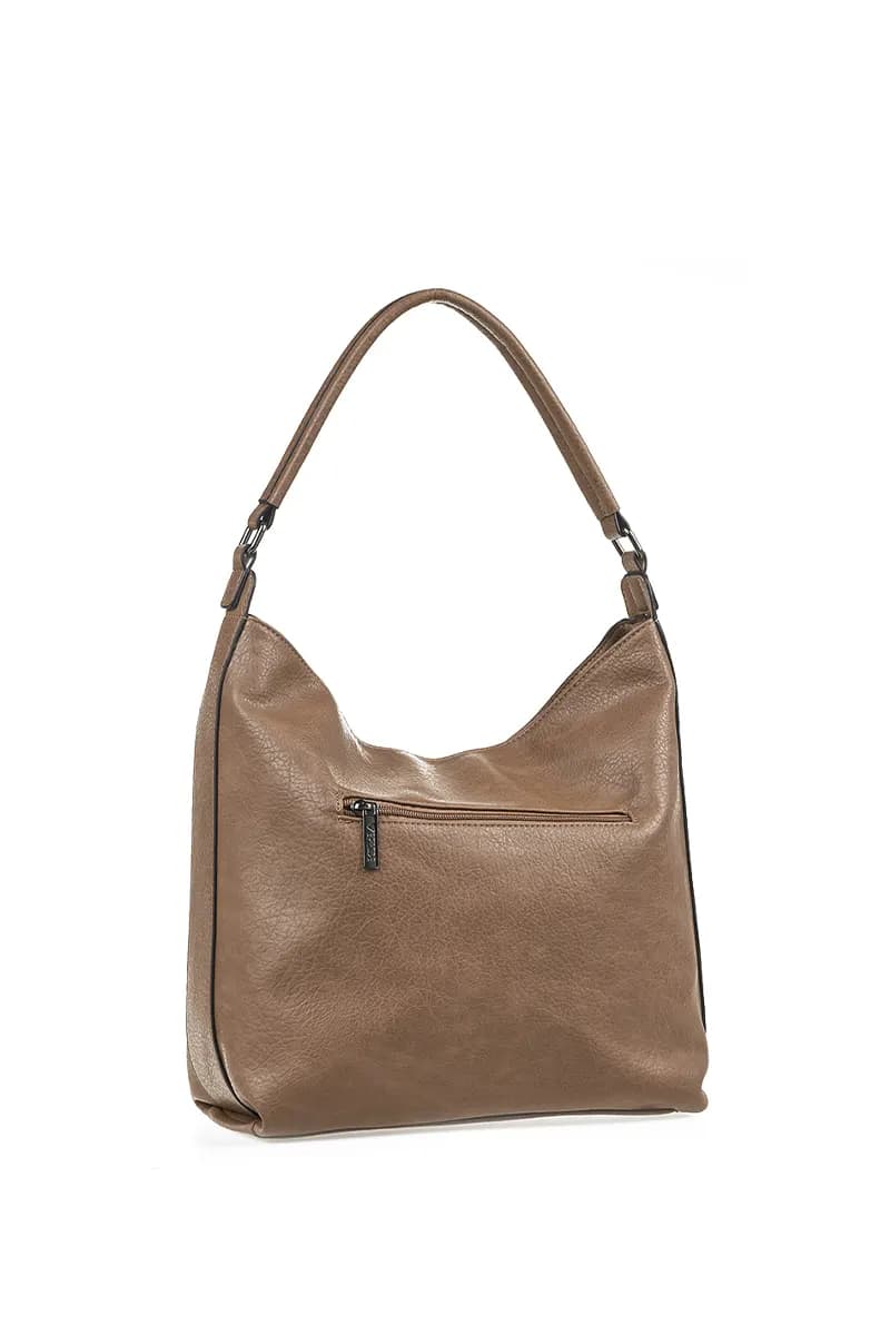 VERDE FASHION | Borsa a sacca con zip - 2