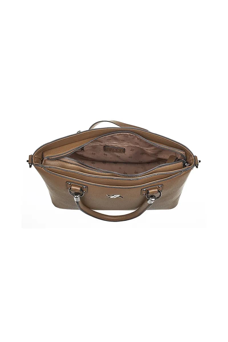 VERDE FASHION | Borsa cartella con tracolla - 12